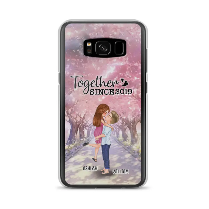 Personalized Couple Phone Case - Wedding/Anniversary Gift Idea for Couple - Together Since 2019 - Case For iPhone/Samsung