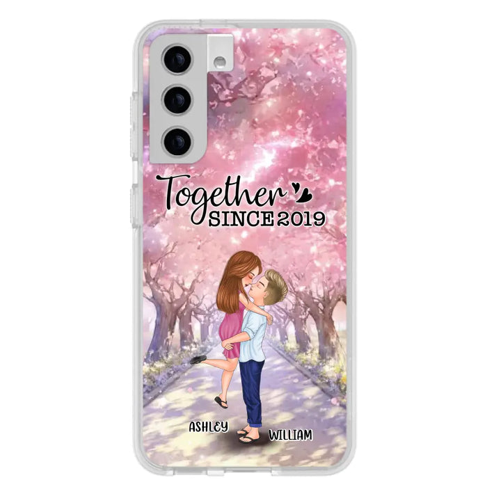 Personalized Couple Phone Case - Wedding/Anniversary Gift Idea for Couple - Together Since 2019 - Case For iPhone/Samsung