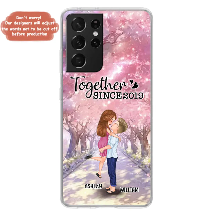 Personalized Couple Phone Case - Wedding/Anniversary Gift Idea for Couple - Together Since 2019 - Case For iPhone/Samsung