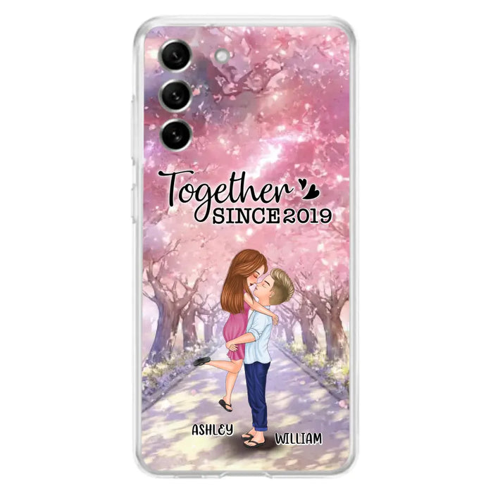 Personalized Couple Phone Case - Wedding/Anniversary Gift Idea for Couple - Together Since 2019 - Case For iPhone/Samsung