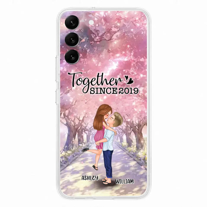 Personalized Couple Phone Case - Wedding/Anniversary Gift Idea for Couple - Together Since 2019 - Case For iPhone/Samsung