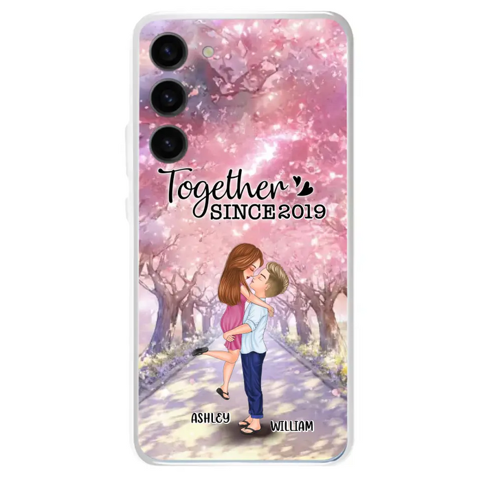 Personalized Couple Phone Case - Wedding/Anniversary Gift Idea for Couple - Together Since 2019 - Case For iPhone/Samsung