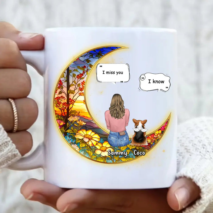 Custom Personalized Memorial Pet Coffee Mug - Upto 3 Dogs/Cats/Rabbits - Memorial Gift Idea for Pet Owners