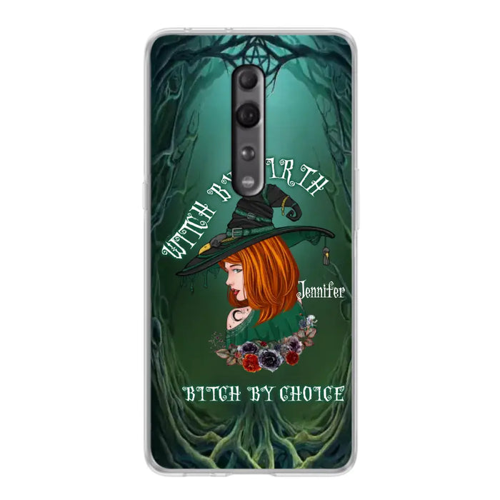 Custom Personalized Witch Phone Case - Gift Idea For Halloween - Witch By Birth Bitch By Choice - Case For Oppo/Xiaomi/Huawei