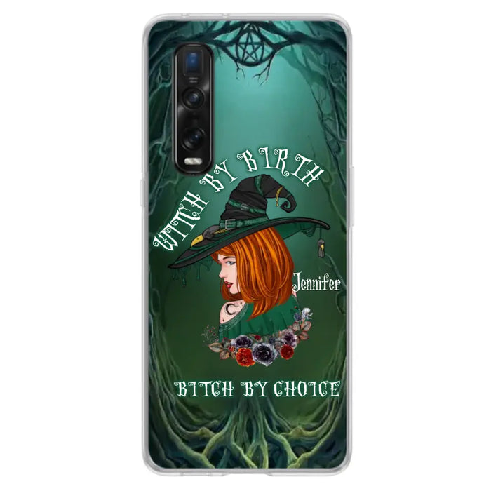 Custom Personalized Witch Phone Case - Gift Idea For Halloween - Witch By Birth Bitch By Choice - Case For Oppo/Xiaomi/Huawei