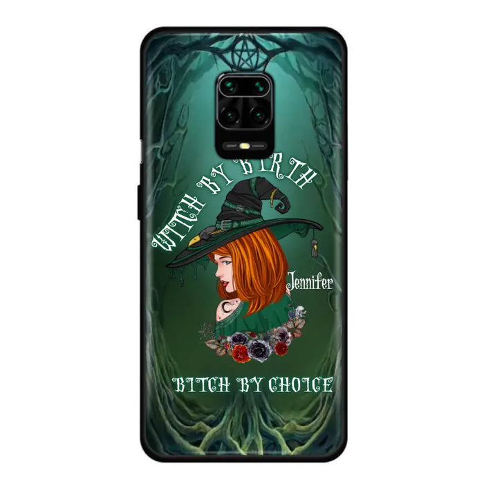 Custom Personalized Witch Phone Case - Gift Idea For Halloween - Witch By Birth Bitch By Choice - Case For Oppo/Xiaomi/Huawei