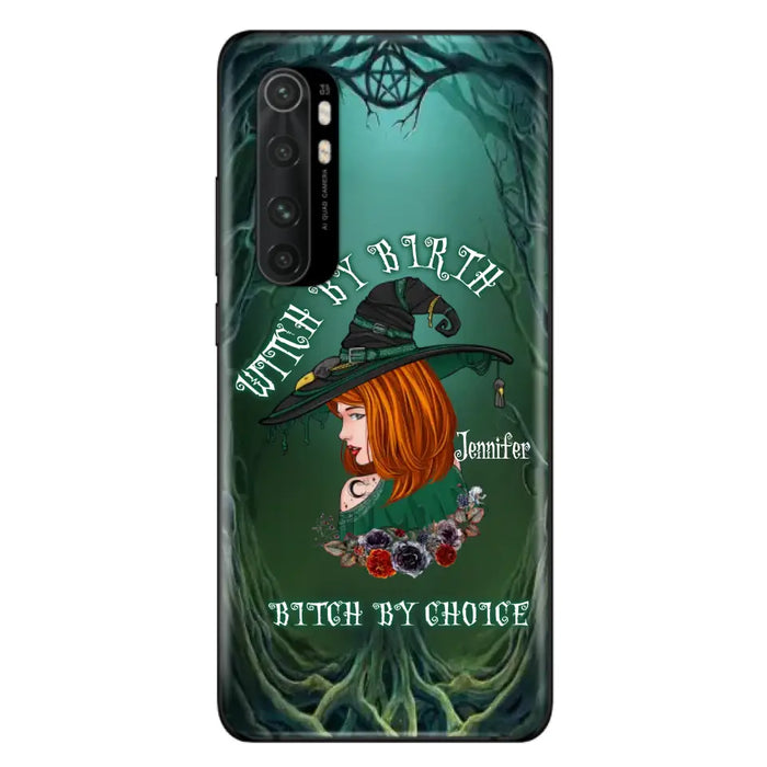 Custom Personalized Witch Phone Case - Gift Idea For Halloween - Witch By Birth Bitch By Choice - Case For Oppo/Xiaomi/Huawei