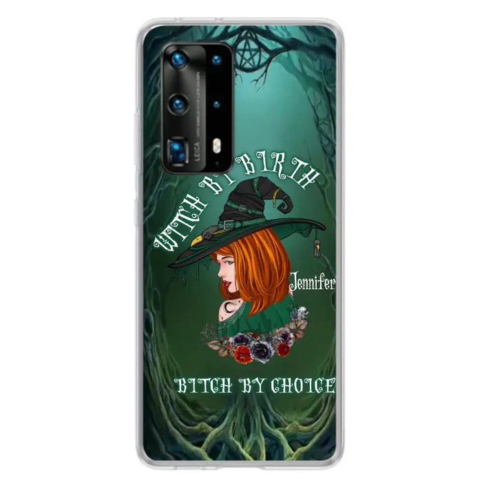 Custom Personalized Witch Phone Case - Gift Idea For Halloween - Witch By Birth Bitch By Choice - Case For Oppo/Xiaomi/Huawei