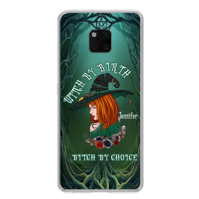 Custom Personalized Witch Phone Case - Gift Idea For Halloween - Witch By Birth Bitch By Choice - Case For Oppo/Xiaomi/Huawei