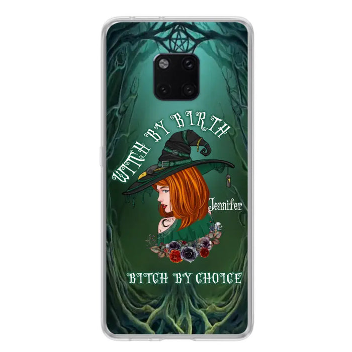 Custom Personalized Witch Phone Case - Gift Idea For Halloween - Witch By Birth Bitch By Choice - Case For Oppo/Xiaomi/Huawei