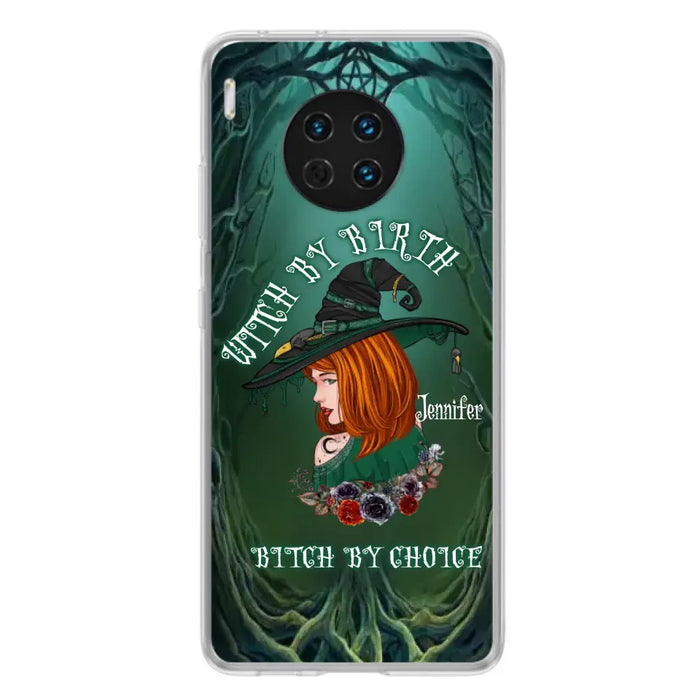 Custom Personalized Witch Phone Case - Gift Idea For Halloween - Witch By Birth Bitch By Choice - Case For Oppo/Xiaomi/Huawei