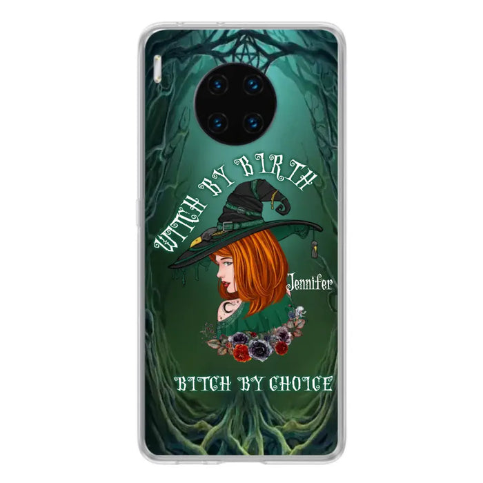 Custom Personalized Witch Phone Case - Gift Idea For Halloween - Witch By Birth Bitch By Choice - Case For Oppo/Xiaomi/Huawei