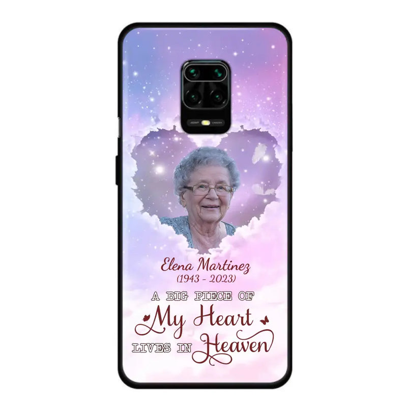 Custom Personalized Memorial Photo Phone Case - Upload Photo - Memorial Gift Idea For Family Member - Case For Xiaomi/Oppo/Huawei - A Big Piece Of My Heart Lives In Heaven