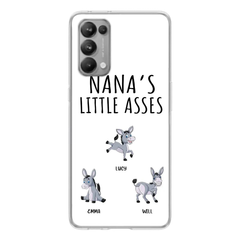 Personalized Donkeys Phone Case - Gift Idea For Family/Grandma/Papa - Up to 12 Donkeys - Case For Xiaomi/Oppo/Huawei - Nana's Little Asses