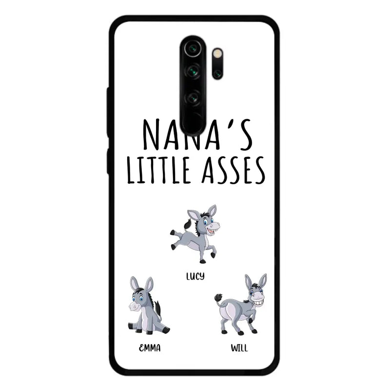 Personalized Donkeys Phone Case - Gift Idea For Family/Grandma/Papa - Up to 12 Donkeys - Case For Xiaomi/Oppo/Huawei - Nana's Little Asses