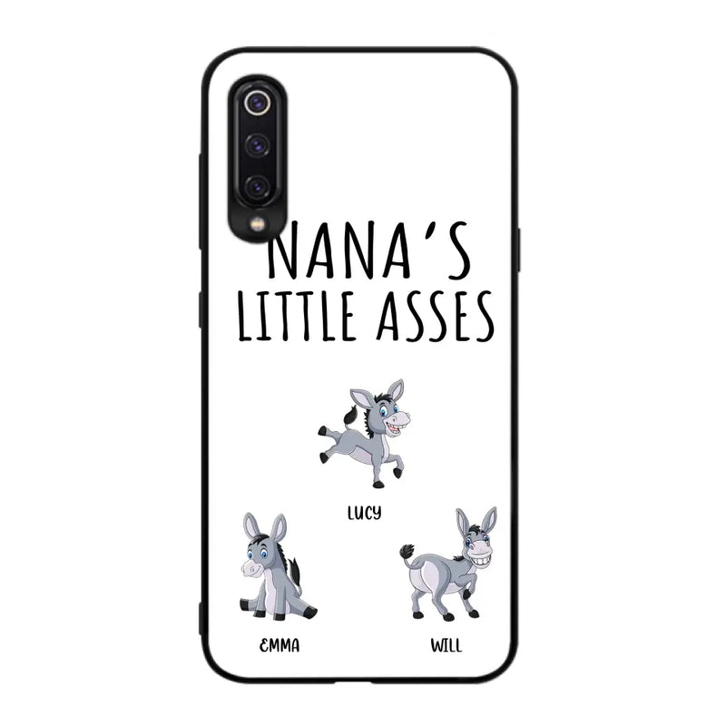 Personalized Donkeys Phone Case - Gift Idea For Family/Grandma/Papa - Up to 12 Donkeys - Case For Xiaomi/Oppo/Huawei - Nana's Little Asses