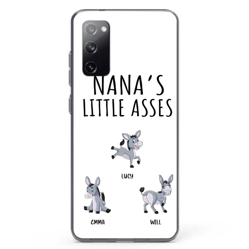 Custom Personalized Donkeys Phone Case - Gift Idea For Family/ Grandma/ Papa - Upto 12 Donkeys - Case For iPhone/ Samsung - Boss's Pain In The Asses