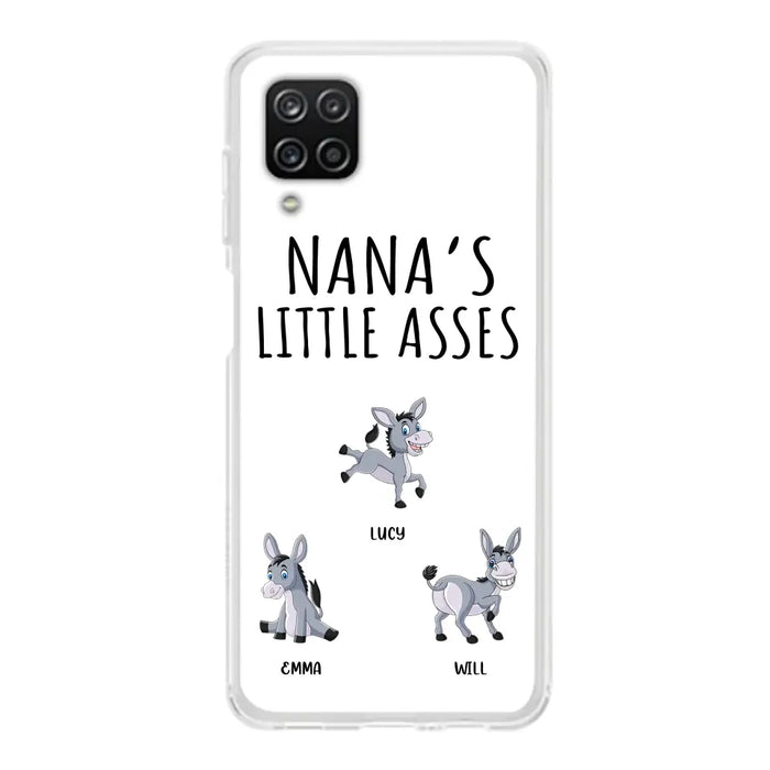 Custom Personalized Donkeys Phone Case - Gift Idea For Family/ Grandma/ Papa - Upto 12 Donkeys - Case For iPhone/ Samsung - Boss's Pain In The Asses