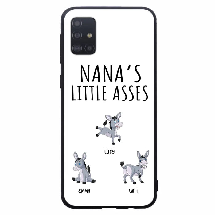 Custom Personalized Donkeys Phone Case - Gift Idea For Family/ Grandma/ Papa - Upto 12 Donkeys - Case For iPhone/ Samsung - Boss's Pain In The Asses