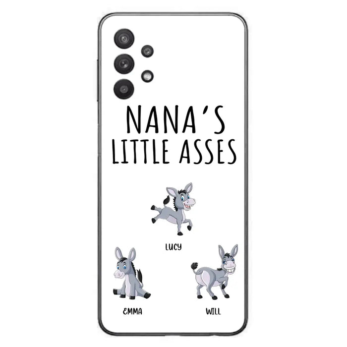 Custom Personalized Donkeys Phone Case - Gift Idea For Family/ Grandma/ Papa - Upto 12 Donkeys - Case For iPhone/ Samsung - Boss's Pain In The Asses