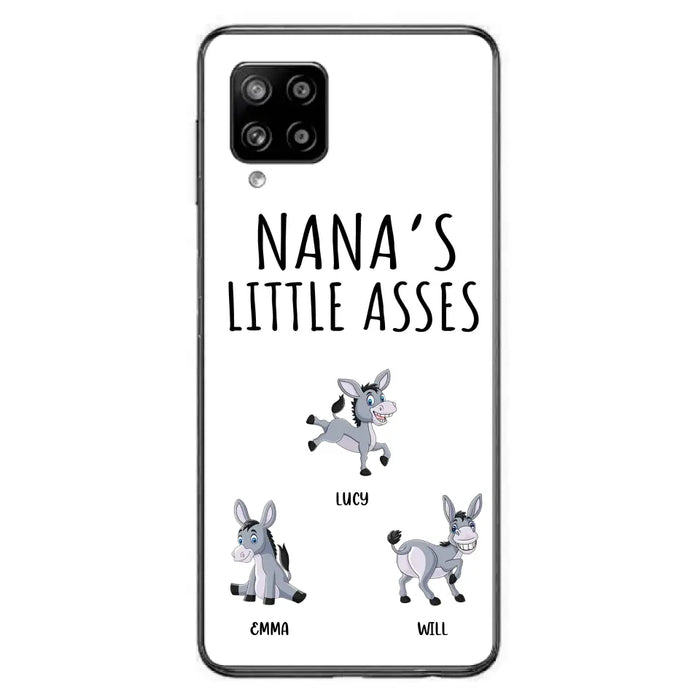 Custom Personalized Donkeys Phone Case - Gift Idea For Family/ Grandma/ Papa - Upto 12 Donkeys - Case For iPhone/ Samsung - Boss's Pain In The Asses