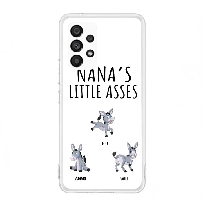 Custom Personalized Donkeys Phone Case - Gift Idea For Family/ Grandma/ Papa - Upto 12 Donkeys - Case For iPhone/ Samsung - Boss's Pain In The Asses