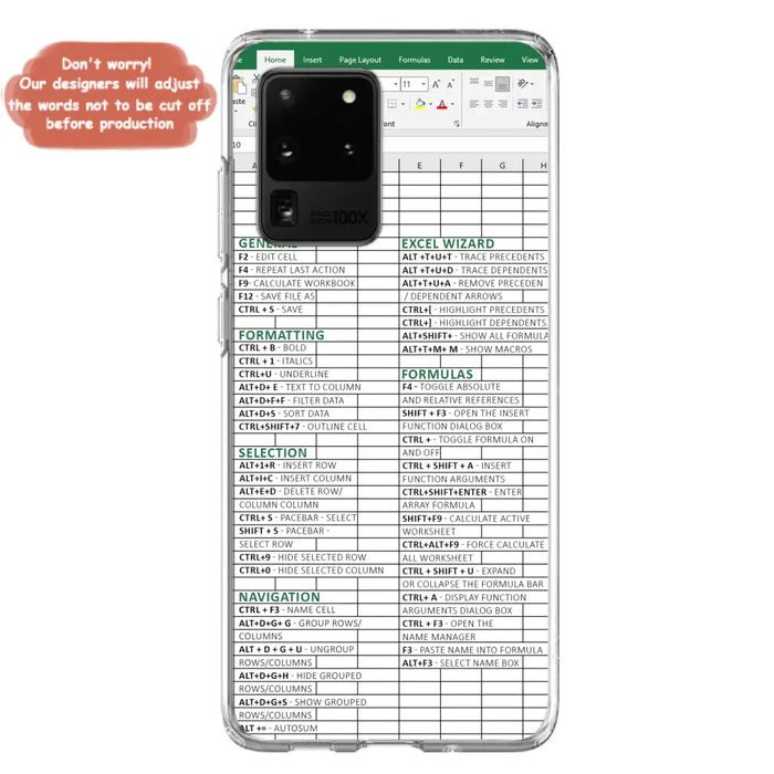 Personalized Excel Phone Case - Gift Idea For Excel Lovers - Cases For iPhone/Samsung