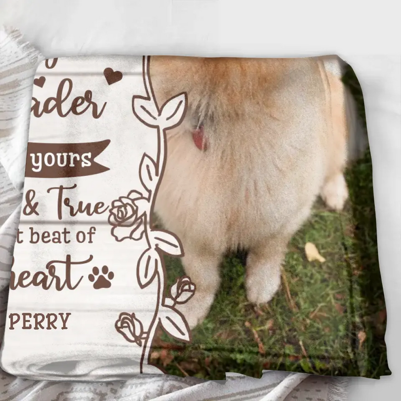 Custom Memorial Dog Quilt/Fleece Throw Blanket - Upload Photo - Memorial Gift Idea for Dog Owners - I Am Your Friend Your Partner Your Dog