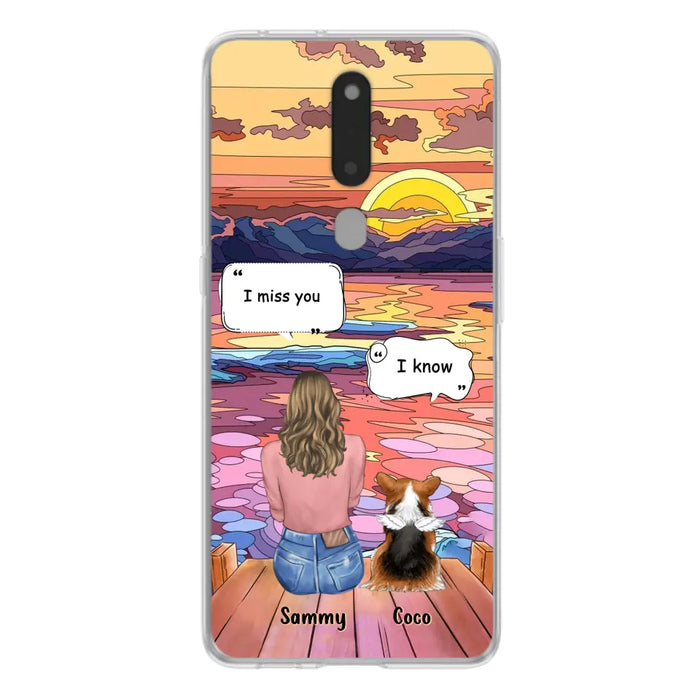 Custom Personalized Memorial Pet Phone Case - Upto 3 Pets - Memorial Gift Idea For Dog/ Cat/ Rabbits Owners - Case For Xiaomi/ Oppo/ Huawei - I Miss You