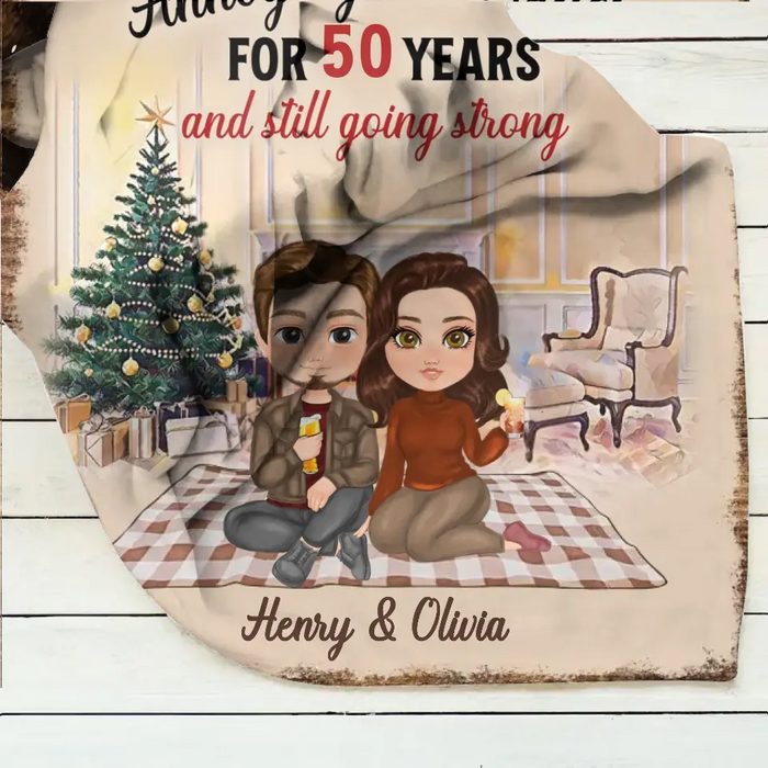 Personalized Couple Single Layer Fleece/ Quilt Blanket - Gift Idea For Couple/Anniversary - Annoying Each Other For 50 Years And Still Going Strong