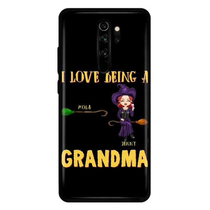 Personalized Witch Grandma Phone Case - Gift Idea For Halloween/Witch/Grandma - Upto 8 Kids - I Love Being A Grandma - Case For Oppo/Xiaomi/Huawei