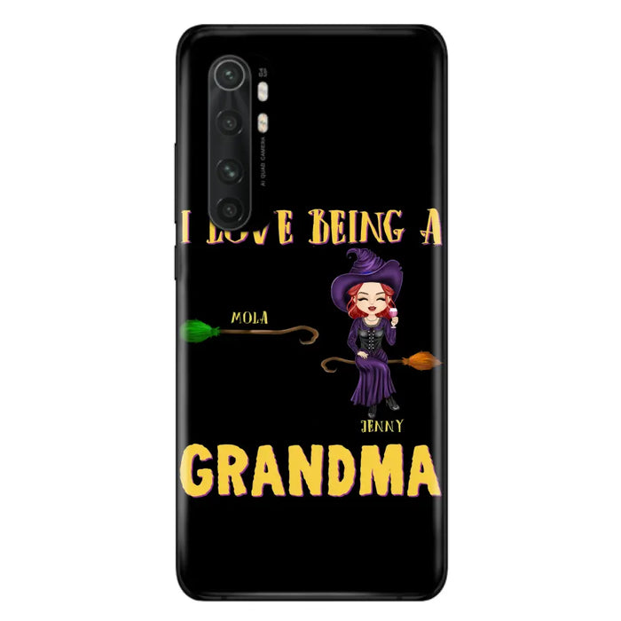 Personalized Witch Grandma Phone Case - Gift Idea For Halloween/Witch/Grandma - Upto 8 Kids - I Love Being A Grandma - Case For Oppo/Xiaomi/Huawei