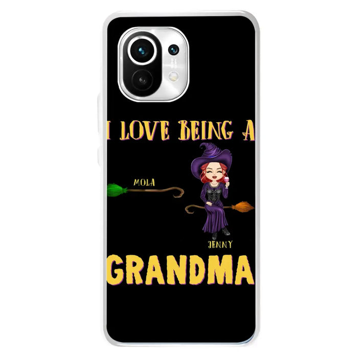 Personalized Witch Grandma Phone Case - Gift Idea For Halloween/Witch/Grandma - Upto 8 Kids - I Love Being A Grandma - Case For Oppo/Xiaomi/Huawei