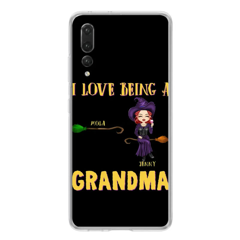 Personalized Witch Grandma Phone Case - Gift Idea For Halloween/Witch/Grandma - Up to 8 Kids - I Love Being A Grandma - Case For Oppo/Xiaomi/Huawei