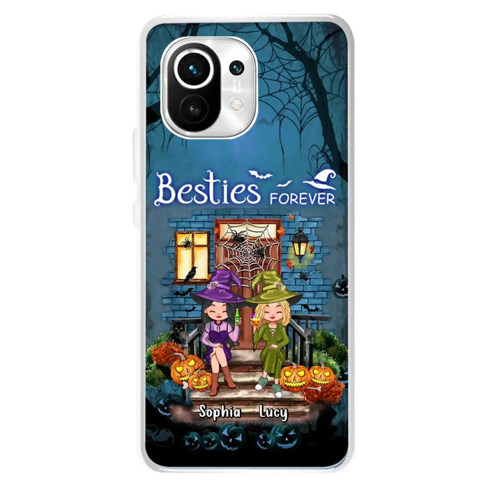 Custom Personalized Halloween Friend Phone Case - Upto 5 Friends - Halloween Gift Idea for Friends/Sisters - Besties Forever - Case for Xiaomi/Huawei/Oppo