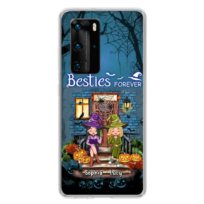 Custom Personalized Halloween Friend Phone Case - Upto 5 Friends - Halloween Gift Idea for Friends/Sisters - Besties Forever - Case for Xiaomi/Huawei/Oppo