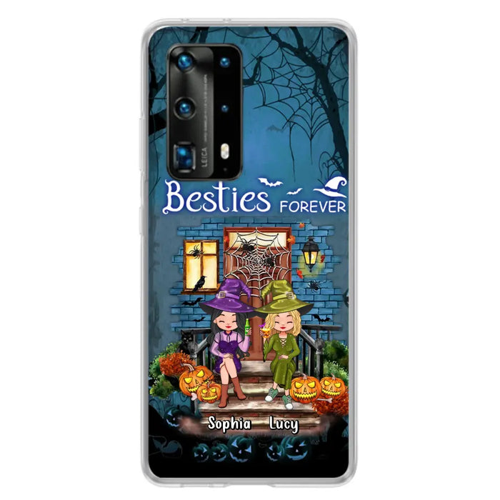 Custom Personalized Halloween Friend Phone Case - Upto 5 Friends - Halloween Gift Idea for Friends/Sisters - Besties Forever - Case for Xiaomi/Huawei/Oppo