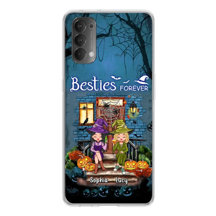 Custom Personalized Halloween Friend Phone Case - Upto 5 Friends - Halloween Gift Idea for Friends/Sisters - Besties Forever - Case for Xiaomi/Huawei/Oppo