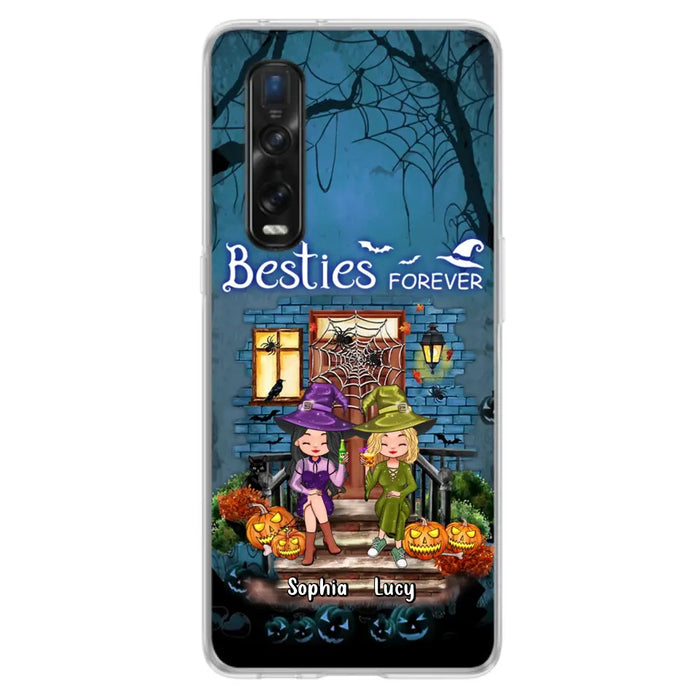 Custom Personalized Halloween Friend Phone Case - Upto 5 Friends - Halloween Gift Idea for Friends/Sisters - Besties Forever - Case for Xiaomi/Huawei/Oppo