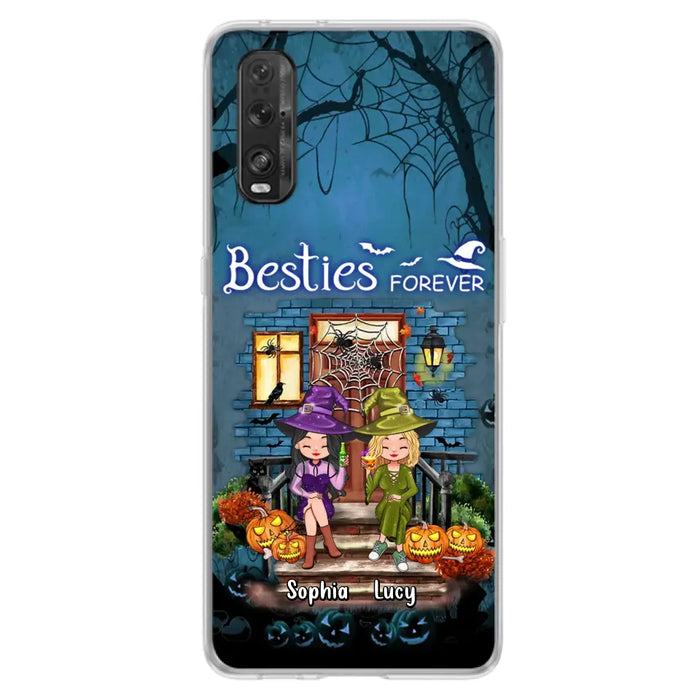 Custom Personalized Halloween Friend Phone Case - Upto 5 Friends - Halloween Gift Idea for Friends/Sisters - Besties Forever - Case for Xiaomi/Huawei/Oppo