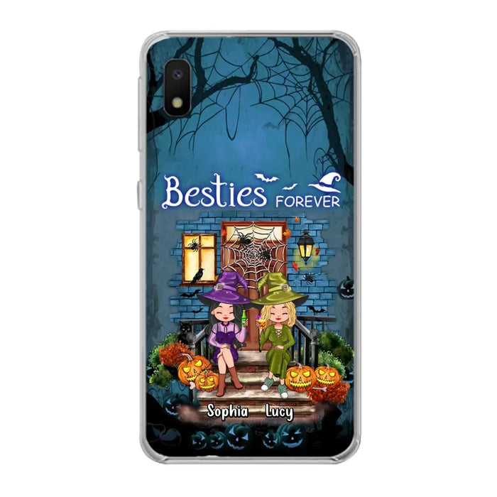 Custom Personalized Halloween Friend Phone Case - Upto 5 Friends - Halloween Gift Idea for Friends/Sisters - Besties Forever - Case for iPhone/Samsung