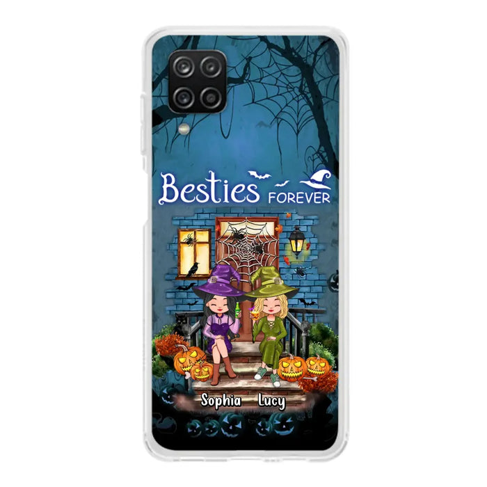 Custom Personalized Halloween Friend Phone Case - Upto 5 Friends - Halloween Gift Idea for Friends/Sisters - Besties Forever - Case for iPhone/Samsung