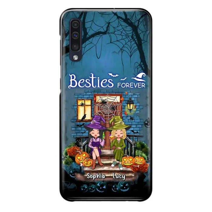 Custom Personalized Halloween Friend Phone Case - Upto 5 Friends - Halloween Gift Idea for Friends/Sisters - Besties Forever - Case for iPhone/Samsung