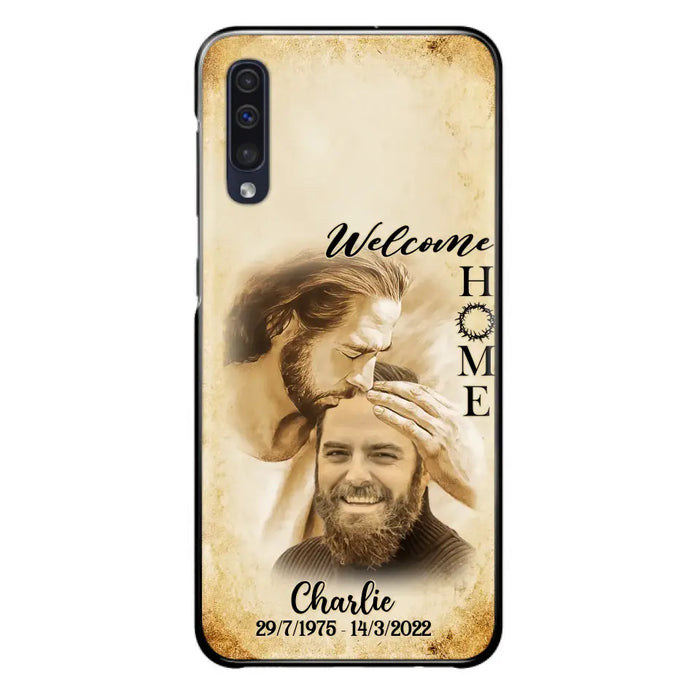 Custom Personalized Memorial Photo Phone Case - Memorial Gift Idea For Family Member/ Pet Owner - Welcome Home - Case For iPhone And Samsung