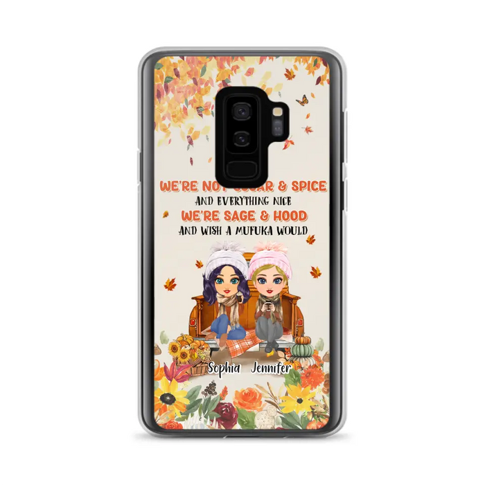 Custom Personalized Friend Phone Case - Gift Idea for Friends/Besties/Sisters - We're Not Sugar & Spice And Everything Nice - Case for iPhone/Samsung