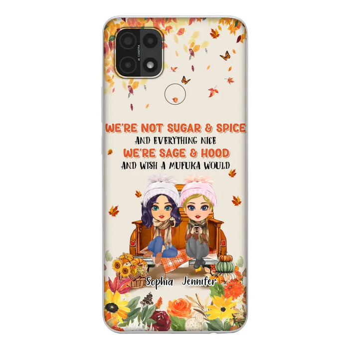 Custom Personalized Friend Phone Case - Gift Idea for Friends/Besties/Sisters - We're Not Sugar & Spice And Everything Nice - Case for Xiaomi/Huawei/Oppo