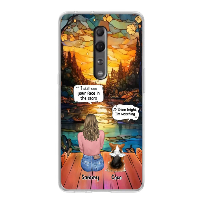 Personalized Memorial Pet Phone Case - Memorial Gift Idea For Dog/Cat/Rabbits Owners - I Still See Your Face In The Stars - Case For Oppo/Xiaomi/Huawei