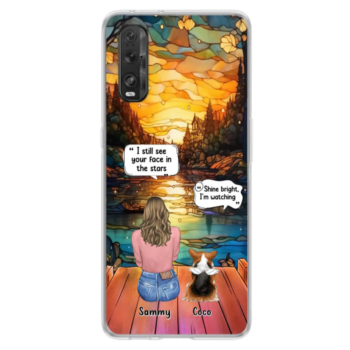 Personalized Memorial Pet Phone Case - Memorial Gift Idea For Dog/Cat/Rabbits Owners - I Still See Your Face In The Stars - Case For Oppo/Xiaomi/Huawei