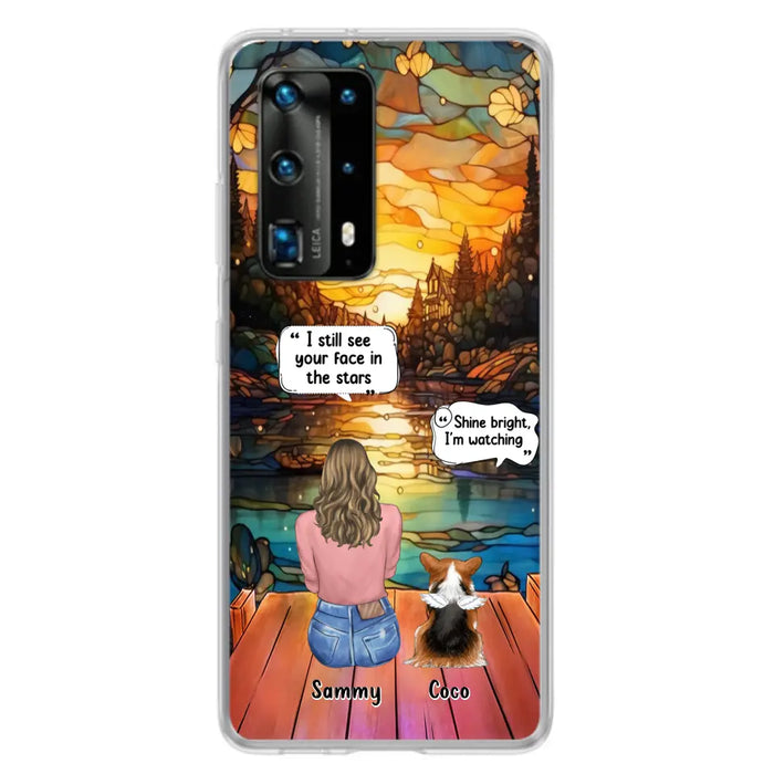 Personalized Memorial Pet Phone Case - Memorial Gift Idea For Dog/Cat/Rabbits Owners - I Still See Your Face In The Stars - Case For Oppo/Xiaomi/Huawei