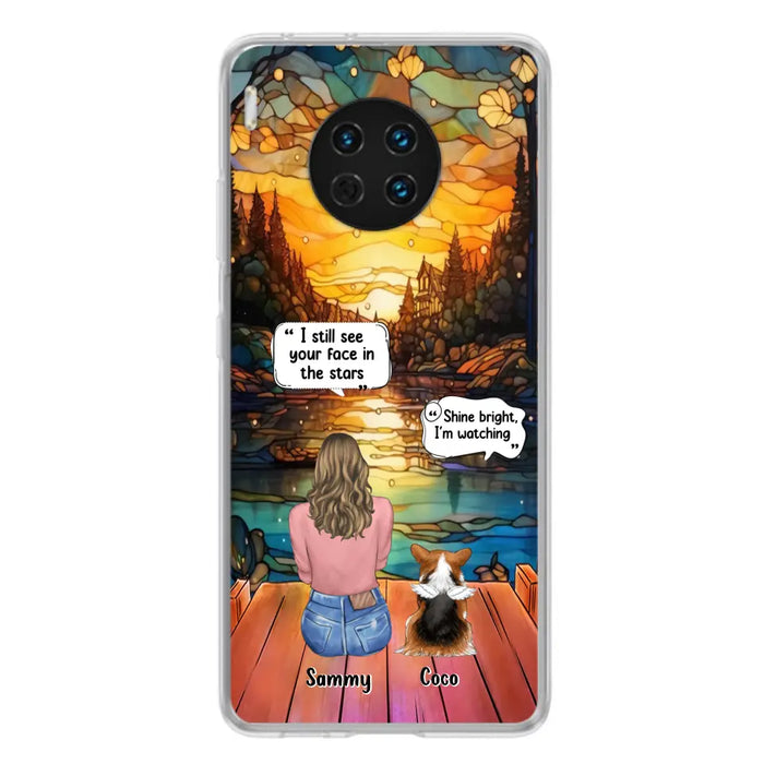 Personalized Memorial Pet Phone Case - Memorial Gift Idea For Dog/Cat/Rabbits Owners - I Still See Your Face In The Stars - Case For Oppo/Xiaomi/Huawei